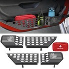Metal For 2018-2024 Jeep Wrangler Jl Front Door Pocket Storage Box Accessories