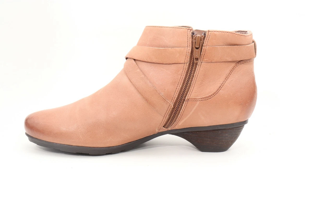 Abeo Nancy Fashion Booties Camel Women s Size US 8 Neutral Footbed