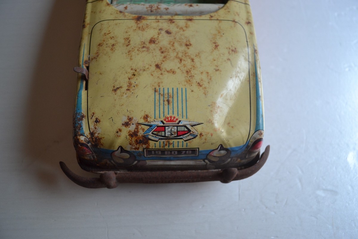 Joustra – Voiture En Tôle Commander Clé – Jouet Vintage Made In France – 1956