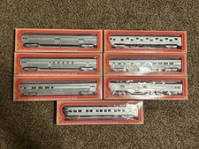 HO IHC Burlington Texas Zephyr Corrugated Side Passenger  7 Car Set Brand New