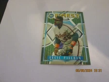 CECIL FIELDER TIGERS 1995 TOPPS FINEST PROTECTOR COVER  CARD #124 FREE SHIPPING