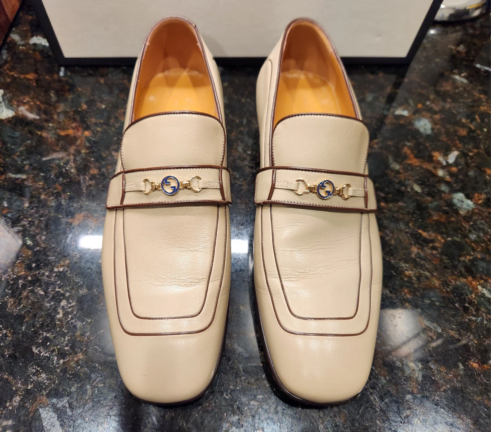 Chaussures homme Gucci Quentin / Granda Kid Indian Ebo   630306 0G0V0 2262 US 7 