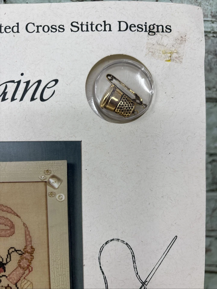 Sue Hillis Designs My Chatelaine Cross Stitch W/Thimble & Safety Pin Charms - Image 4 of 4