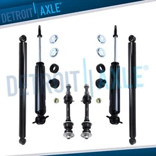 2WD 8-Lug Dodge Ram 2500 3500 Shock Absorber + Sway Bar for 4pc Front & Rear