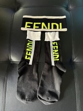 Fendi Headband  Socks Neon/Black/Cream