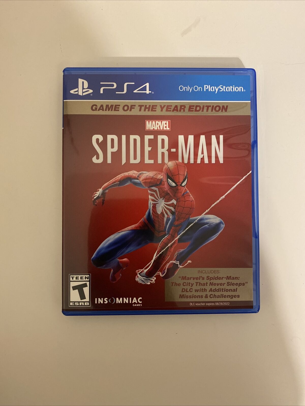 Marvel Spiderman GoTY (with TheCityThatNeverSleeps DLC) PS4