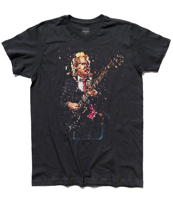 T-Shirt Herren Angus Young Highway To Hell Thunderstruck Rock