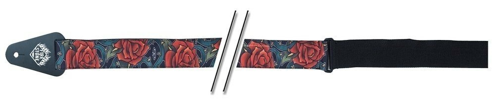 Fire&Stone tracolla chitarra e basso Red Roses