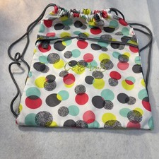 Thirty-One Cinch Sac Backpack 3039 "Celebr8" Embroidery - Punch Bowl