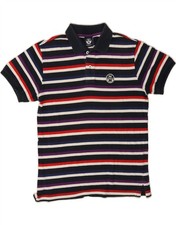 NORTH SAILS Mens Polo Shirt Small Black Striped Cotton AN07