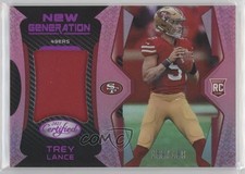 2021 Certified New Generation Jerseys Mirror Pink 159/199 Trey Lance #NG-3 0p5n