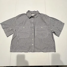 THE GREAT Beautiful Stripe Button Up Top (Size 1)