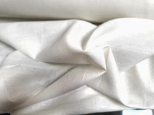 Flax Linen Fabric Open Weave Off White Heavy Weight 60" Wide By the Yard