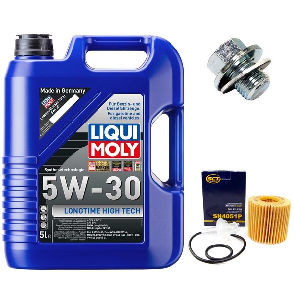 MotoröL Filter Set 5W-30 5 Liter + ÖLablassschraube FüR Toyota Avensis Auris RAV-image