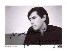 SINGER Bryan Ferry autograph, IP signed photograph