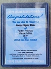2025-26 Topps NBA Hoops Signs Payton Pritchard #HS-PP (AU) redemption SP