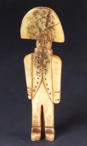 NICE EARLY 19TH CENTURY NAPOLEONIC PRISONER OF WAR MADE NAVAL OFFICER FIGURINE