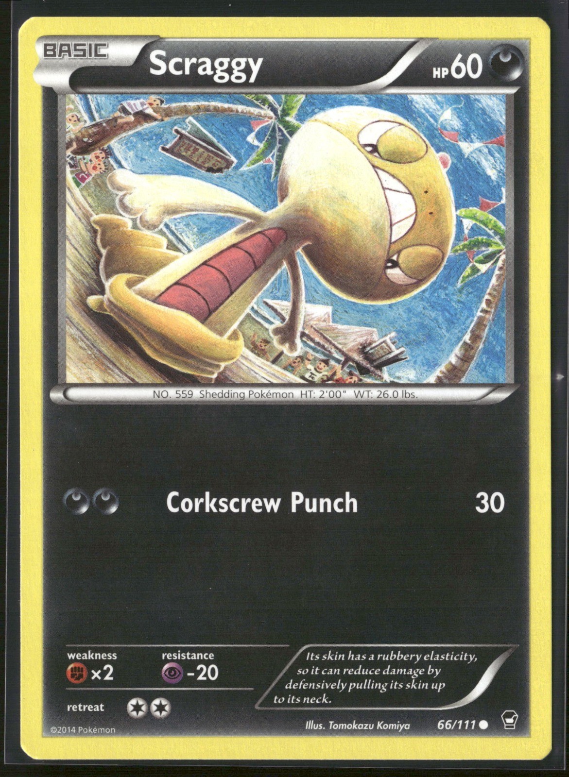 Scraggy Common XY - Furious Fists 66/111 NM
