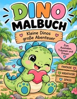 Dino Malbuch FüR Kinder Ab 3 Jahren – 45 Ausmalbilder Dinosaurier