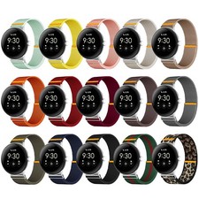 For Google Pixel Watch 3 45MM Sports Adjustable Elastic Nylon Strap Watch Band