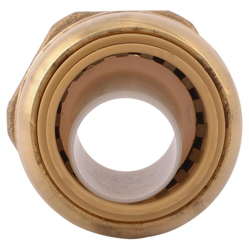 SharkBite UR139A 3/4 in. Push-to-Connect x 1 in. MNPT Brass Male Adapter