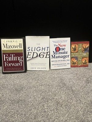 Self Help Books The Four Agreements The Slight Edge Failing Forward 1 Minute Mgr