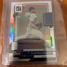 2022 Panini Donruss #85 Variation Career Stat Line  #’d/185 Clayton Kershaw