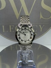 Image of Dreyfuss & Co Swiss Ladies Stainless Steel Roman Dial Watch (Ref: PWS0635)