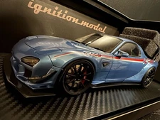 1/18 IG2963 FEED Afflux GT3 FD3S Light Blue Metallic Ignition Model Mazda FD