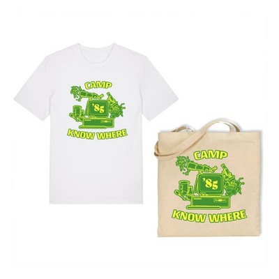 Combo Unisex T-Shirt & Tragetasche Set - Camp Know-Where Stranger Things TV Film