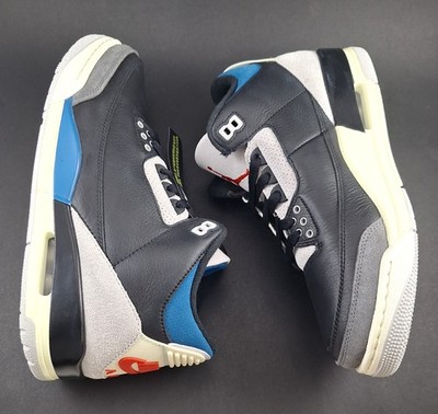 Nike Air Jordan 3 Retro OG 'Rare Air' Black/Red/Blue/Grey (IB8967-004)