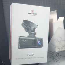 REDTIGER F7NP 4K Dash Camera Wi-Fi 6 App Control GPS Tracking Car Charger
