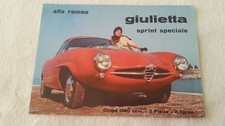 Advertising Brochure Factory Brochure Alfa Romeo Giulietta Print Speciale 1960 German