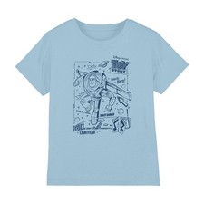 Disney Toy Story Buzz Lightyear Sketch Kinder T-Shirt 3-8 Jahre, hellblau