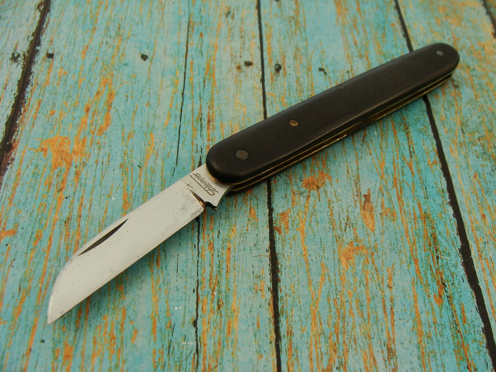 VINTAGE SCHLEMNER GERMAN SPECIALTY FLORIST JACK FOLDING POCKET KNIFE KNIVES TOOL