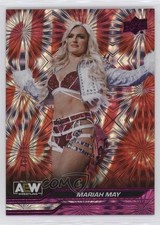 2024 Upper Deck AEW All Elite Wrestling Pink Pyro /79 Mariah May #28 02l5