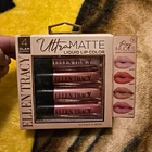 Ellen Tracy Ultra Matte Liquid Lip Color 4-Piece Set - Rosy Nudes 0.1 oz