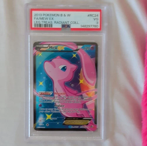 Pokémon Mew EX Full Art RC24/RC25 Ultra Rare Holo Legendary Treasures PSA 3
