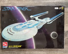AMT ERTL Star Trek USS EXCELSIOR 1/1000 NCC-2000 SCALE Model Kit #6630 SEALED
