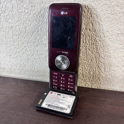 Vintage LG Chocolate VX8550RLK Red Verizon Rare Slider Up (Phone Only) Untested
