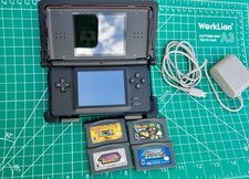 Nintendo DS Lite Console + Nerf armor protective case w/ 4 Gameboy Advance Games