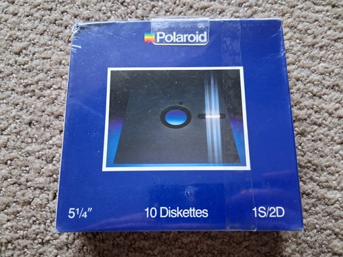 Polaroid 1S/2D 5 1/4" Disketten x 10 Neu in Box (beschädigt) selten USA - Bild 3 von 3