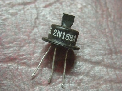 GE 2N188A PNP Transistor, Germanium, Pinch Top, Used, P/N Junctions Test Good