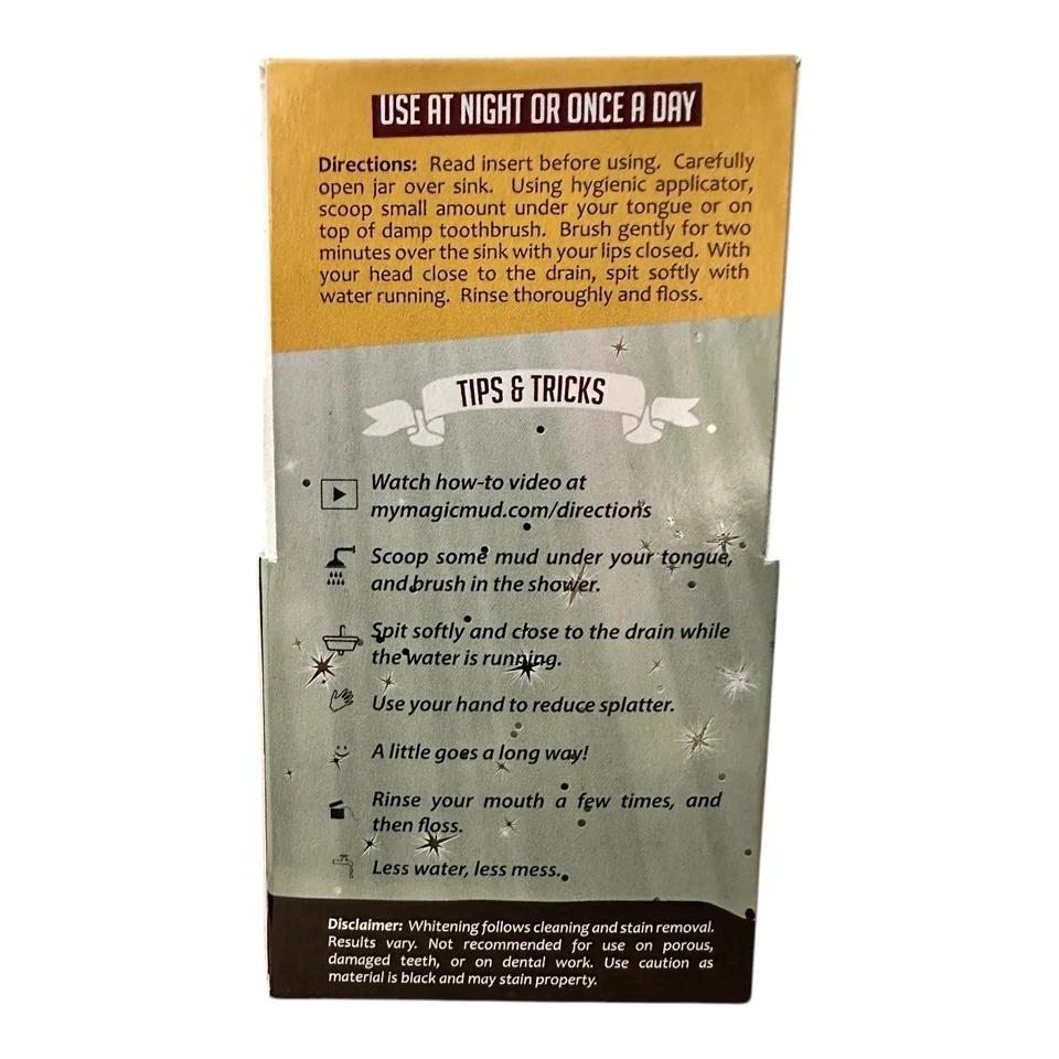 (1) Cepillo grande de radio con cabezal reemplazable y (1) polvo dental My Magic Mud NUEVO Foto 4 de 4