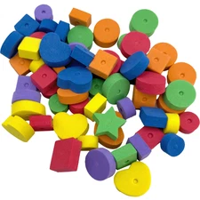 806 Pk60 Foam Beads Colorful Foot Toy Chew Toss DIY Foraging Small Birds