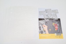 SECURIT Stencils Set 5 Piece ABC Numbers Motifs SECSTN5 8717624241932