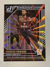 2024-25 Donruss Euroleague Leaders Holo Laser Markus Howard /149 #1 Baskonia