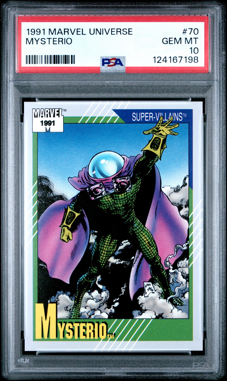 1991 MARVEL UNIVERSE #70 MYSTERIO PSA 10