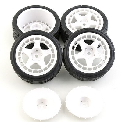 4Pcs 1/10 Rally Reifen Rad 12mm Sechskant Für HSP HPI RC 1:10 Off Road Model Car