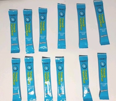 50 -  Skittles Drink Mix To Go! PINEAPPLE PASSIONFRUIT Singles Sachets FREE SHIP